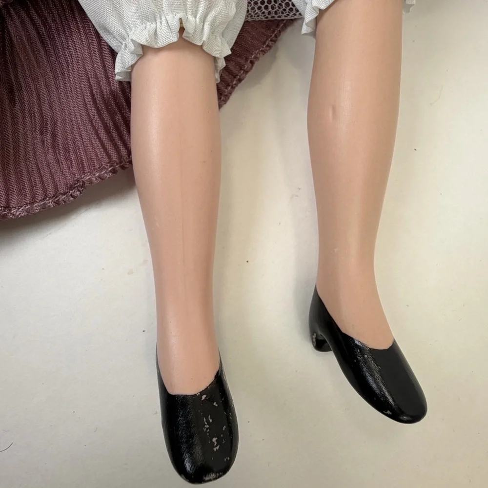 Vintage Style 27” Porcelain Doll Victorian Dress Cottagecore Decor - Picture 11 of 14